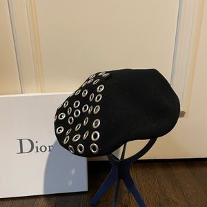 Dior beret with grommets